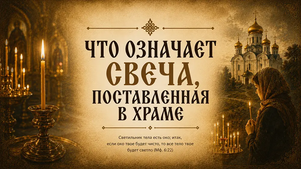 Свеча в храме